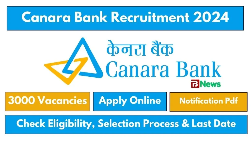 Canara Bank Recruitment 2024