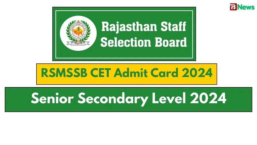 RSMSSB CET Admit Card 2024